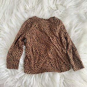 Old Navy Toddler Girls Cheetah Print Long Sleeve Shirt Size 4T